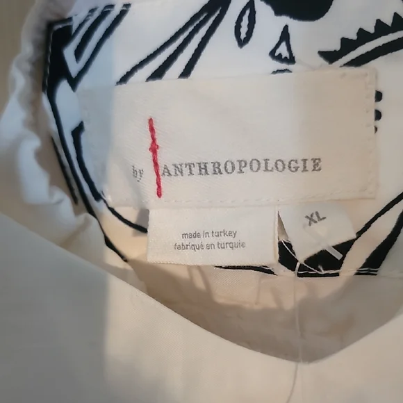 Anthropologie Monochrome Floral Dress - Picture 2 of 11